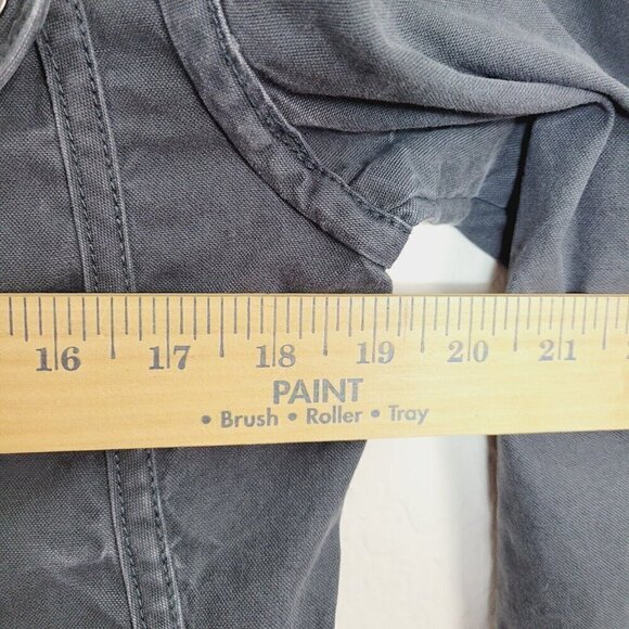 Converse One Star Military Gray Utility Cargo Jacket Small Distressed Weathered - Picture 7 of 10